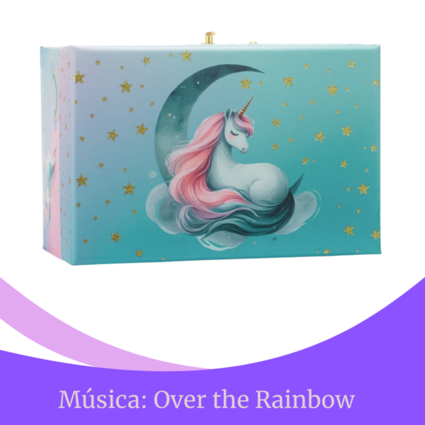 Style 1 - 3 Cajita Músical Armonibox Unicornio Estrellas Glitter