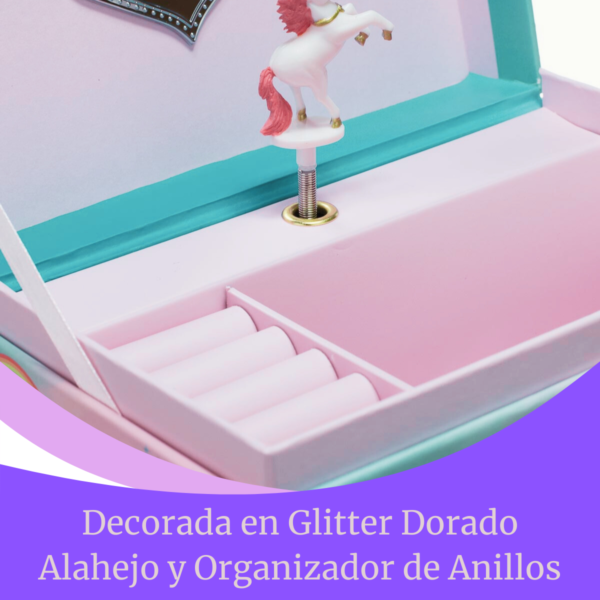 Style 1 - 5 Cajita Músical Armonibox Unicornio Estrellas Glitter