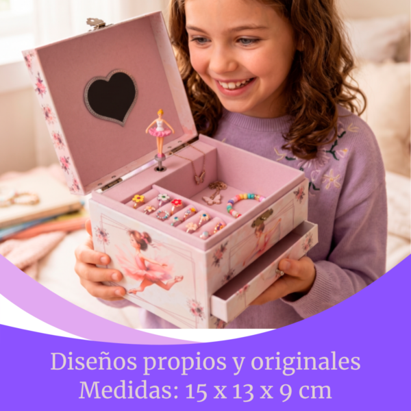 Cajita De Música Niña Dos Cajones